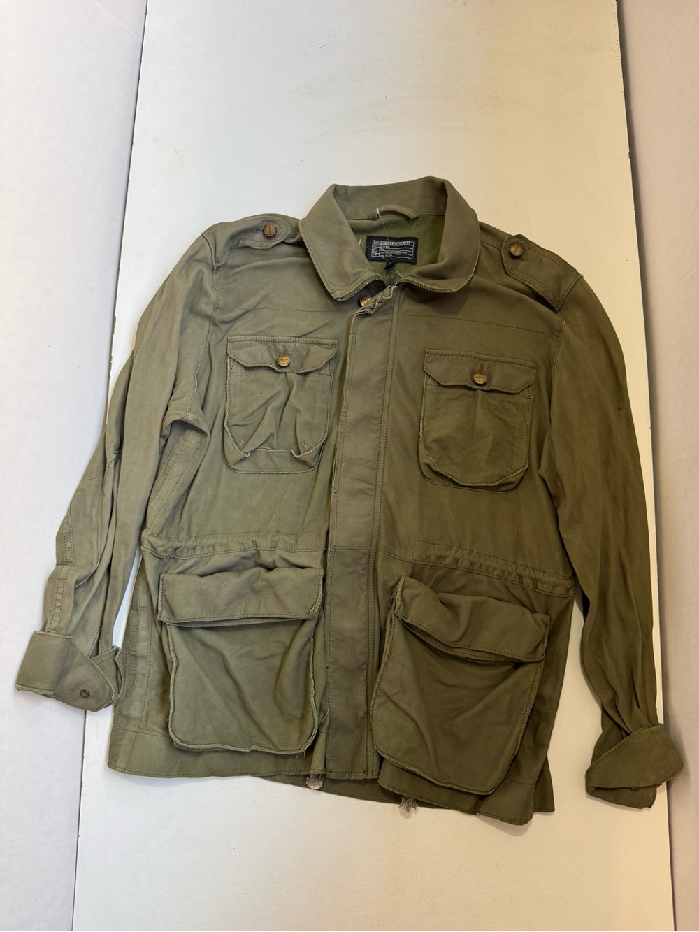 Current/Elliott Leather Utility Jacket size 2